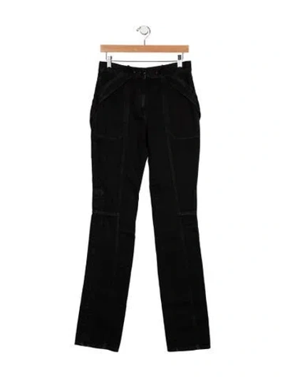 Pre-owned Valentino High-rise Straight Leg Jeans In Blue