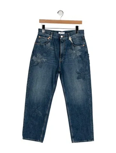 Pre-owned Valentino High-rise Straight Leg Jeans W/ Tags In Blue