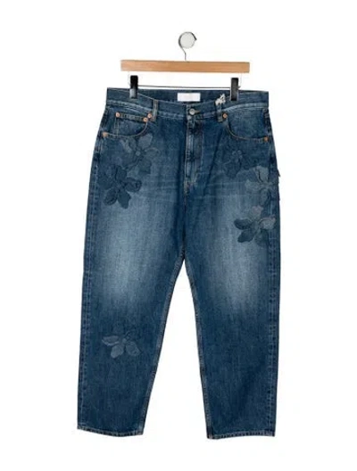 Pre-owned Valentino High-rise Wide Leg Jeans W/ Tags In Blue