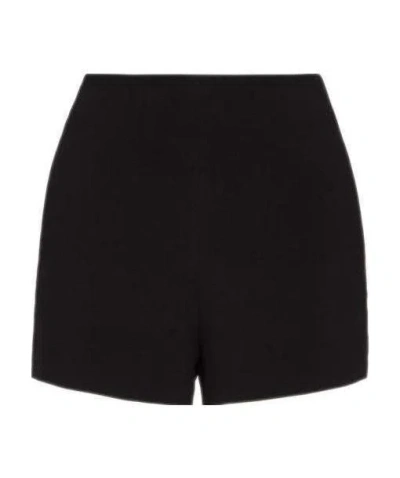 Valentino High-waist Shorts In Black
