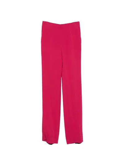 Valentino High-waisted Straight-leg Trousers In Pink