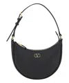 Valentino Garavani Vlogo Signature Mini Leather Hobo Bag In Black