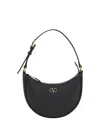 Valentino Garavani Women Vlogo Signature Leather Shoulder Bag In Nero