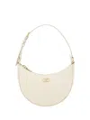 Valentino Womens Light Ivory Vlogo Signature Mini Leather Hobo Bag In White