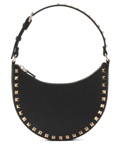 VALENTINO GARAVANI HOBO ROCKSTUD LEATHER MINI BAG