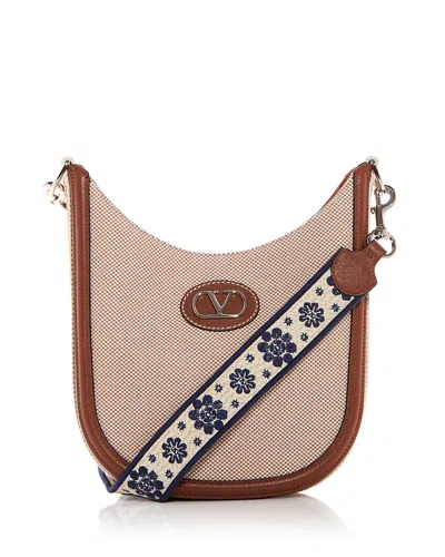 Valentino Garavani Hobo Shoulder Bag In Beige