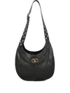 Valentino Womens Nero Hoboho Medium Leather Shoulder Bag In Black