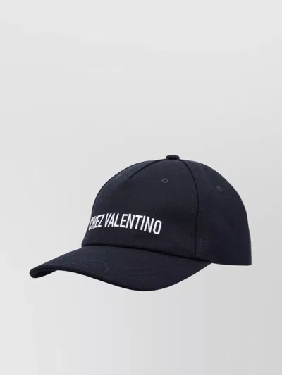 Valentino Garavani Valentino Home Cap Curved Brim In Blue