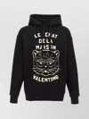 Valentino Garavani Sweatshirt With Le Chat De La Maison Patch In Black