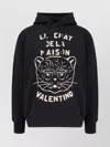 Valentino Garavani Sweatshirt With Le Chat De La Maison Patch In Black