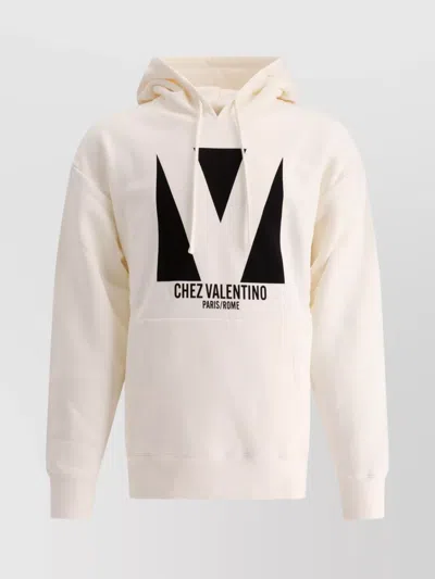 Valentino Sweatshirt Man In White