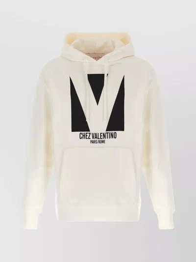 Valentino Sweatshirt Man In White
