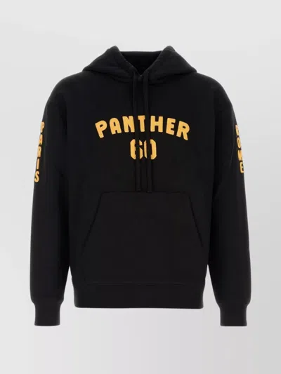 Valentino Hooded Sweatshirt Featuring Kangaroo Pocket In Black