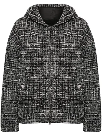 VALENTINO HOODED TWEED JACKET