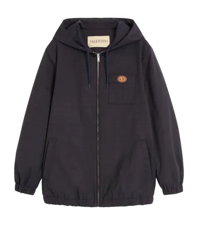 VALENTINO HOODED VLOGO JACKET