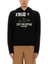 Valentino Cotton Fabric Sweatshirt With Comfortable Fit In Black