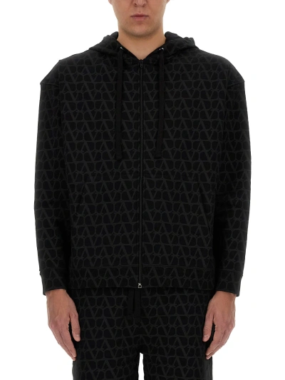 Valentino Hoodie In Black