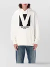 Valentino Casual Cotton Sweatshirt With Front Logo Print For Men In Neutral