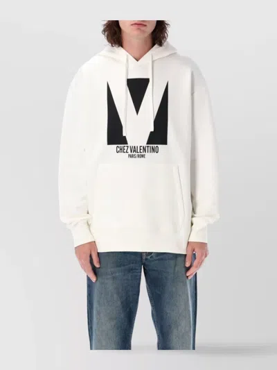 Valentino Sweatshirt Man In White