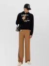Valentino Cotton Fabric Sweatshirt With Comfortable Fit In Black