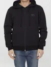 Valentino Cotton Sweatshirt With Vlogo Signature Patch In Multi