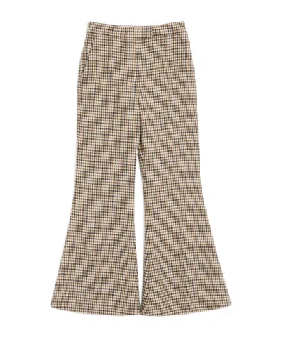 Valentino Houndstooth Casual Pants In Multi