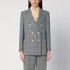 Valentino Garavani Houndstooth Double-breasted Jacket In Print