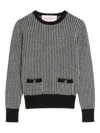 Valentino Houndstooth Wool Sweater