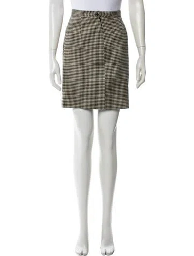 Pre-owned Valentino Houndstooth Print Mini Skirt
