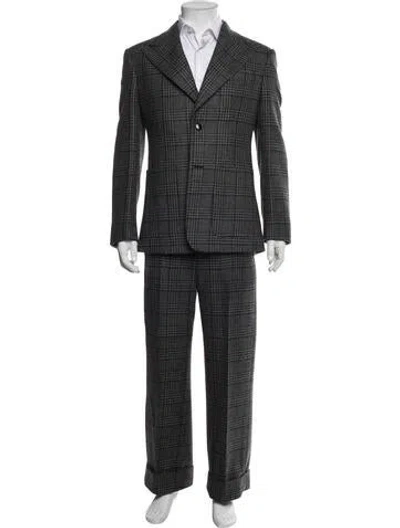 Pre-owned Valentino Houndstooth Print Two-piece Suit In Multi