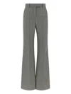Valentino Houndstooth Stretched Trousers In Gray