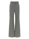 Valentino Houndstooth Stretched Trousers In Gray