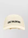 Valentino Garavani Ivory Cotton Baseball Cap With Adjustable Embroidered Logo