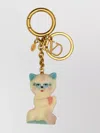 Valentino Portachiavi Le Chat De La Maison Multicolor In Metallo E Nylon Donna