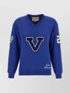 Valentino V And Le Chat De La Maison Sweatshirt In Blue