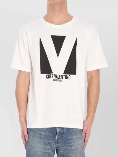 VALENTINO VALENTINO HOUSE CREWNECK GRAPHIC T-SHIRT