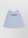 Valentino Chez Logo Long-sleeved Stripe T-shirt