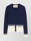 Valentino House V-neck Cardigan With Patch Pockets
