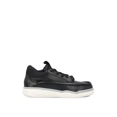 Valentino Garavani 'hybrid Rainboot' Leather Sneakers In Black
