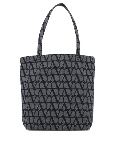 Valentino Garavani Iconic Blue Shopping Handbag For Men