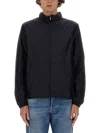 Valentino Iconography Nylon Jacket In Navy