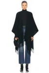 Valentino Iconographe Cashmere Poncho In Nero