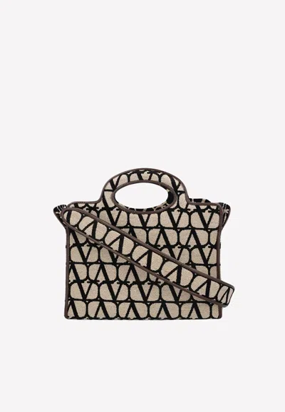 Valentino Garavani Iconographer Canvas Tote Bag In Multicolor