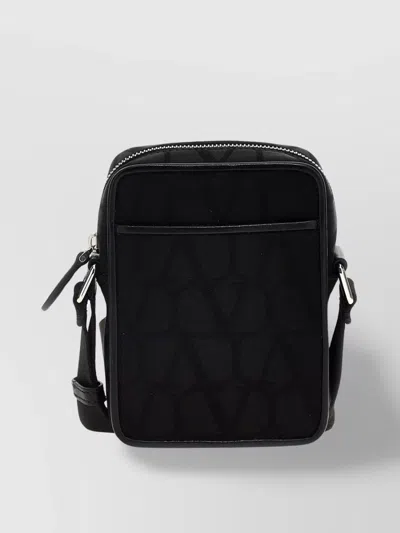 Valentino Garavani Iconographic Canvas Shoulder Bag In Neutral