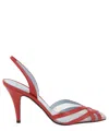 Valentino Slingback Pumps In Red