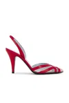 Valentino Slingback Pumps In Rouge Pur & Nude