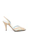 Valentino Impudance Slingback In Goatskin And Mesh