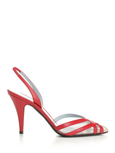 Valentino Garavani Impudance Slingback Neckline In Red