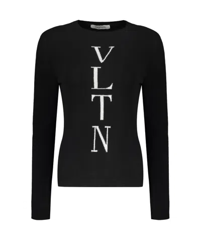 Valentino Intarsia-knit Logo Jumper