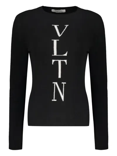 VALENTINO INTARSIA-KNIT LOGO JUMPER